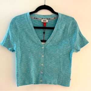 NWT Tommy Jeans Crop Top Sz L